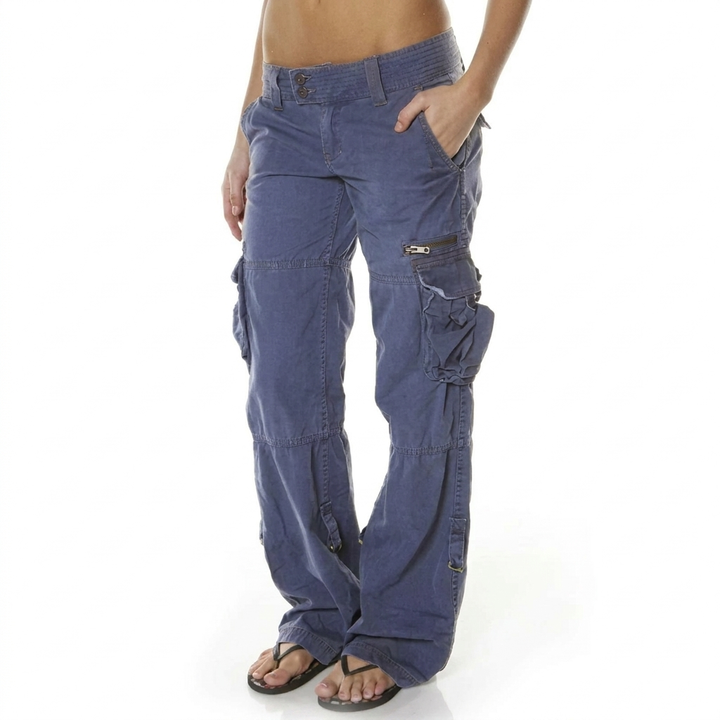 Women’s Black Cargo Trousers – Casual & Comfortable