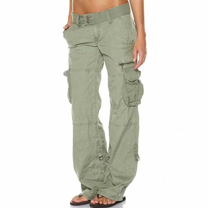 Women’s Black Cargo Trousers – Casual & Comfortable