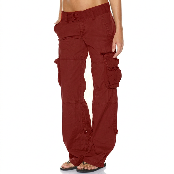 Women’s Black Cargo Trousers – Casual & Comfortable