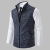 Men’s Classic Knitted Zip-Up Vest
