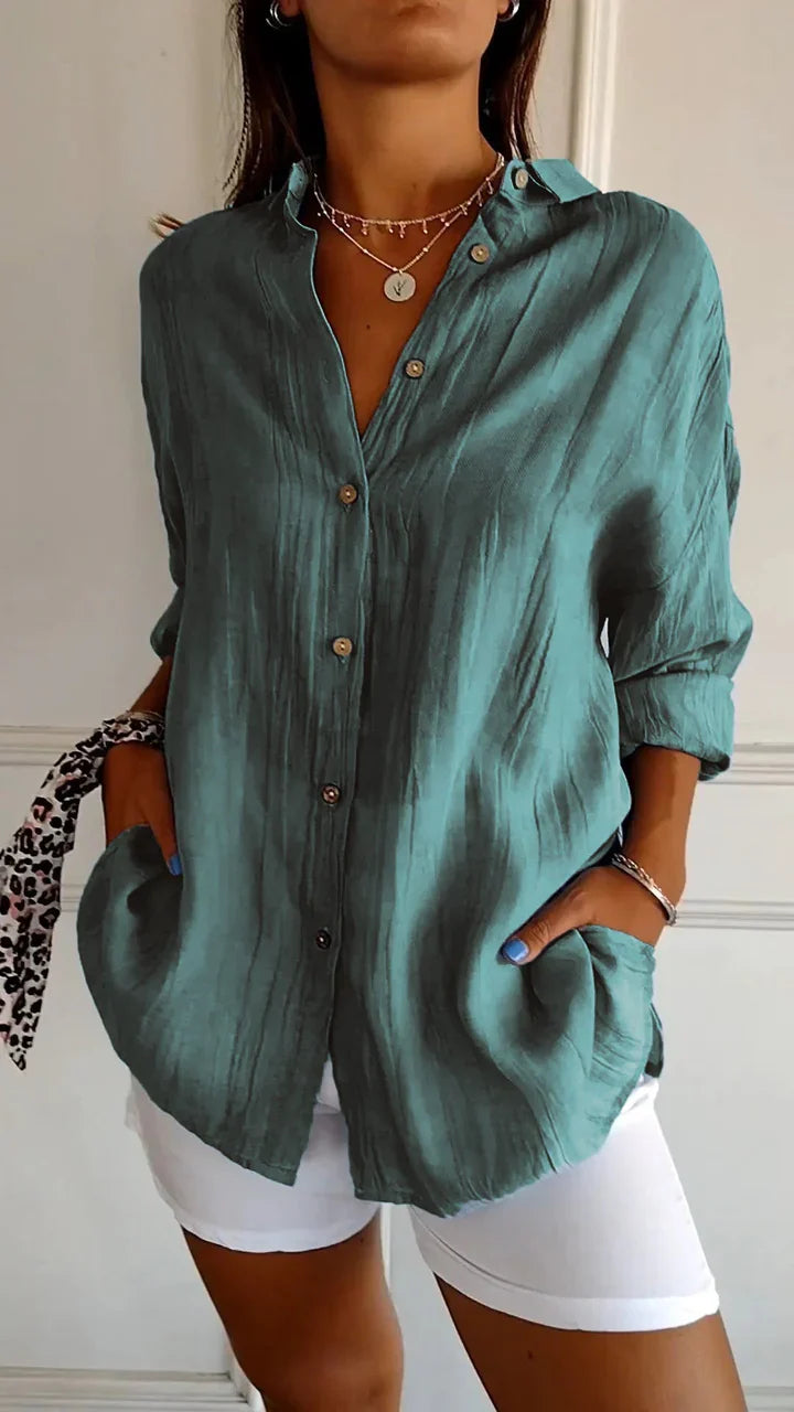 Casual Button-Down Shirt for Women