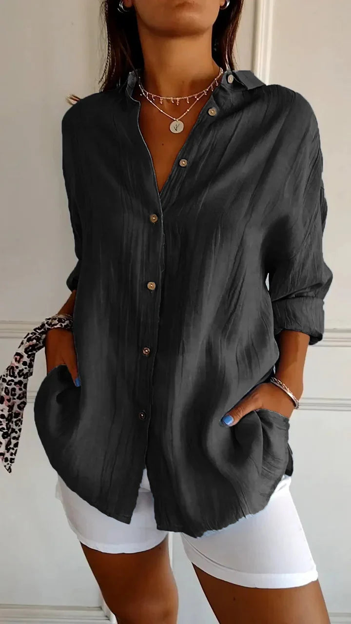 Casual Button-Down Shirt for Women