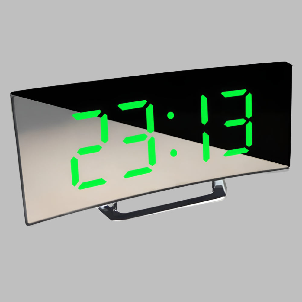 Curved LED Alarm Clock