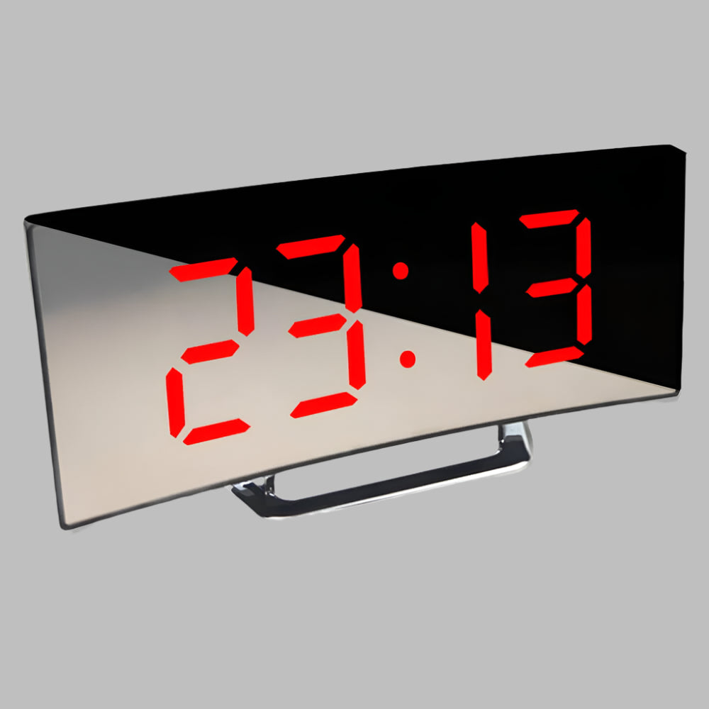 Curved LED Alarm Clock