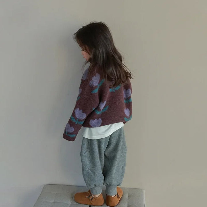 Evdokia  – Sweater with Flowers for Kids