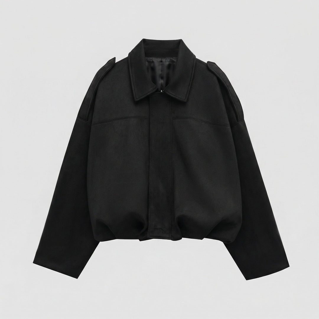 Suede Bomber Jacket