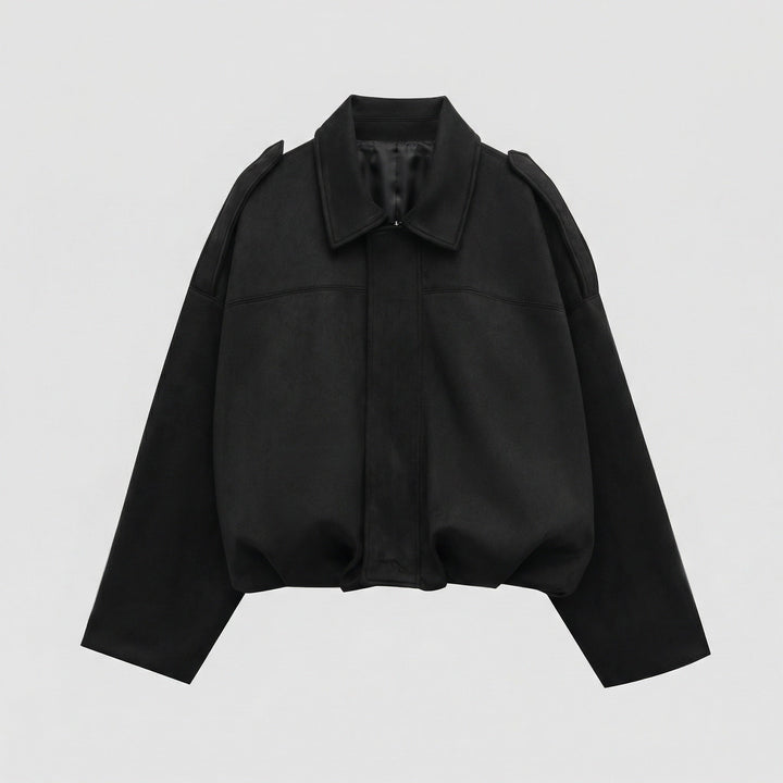 Suede Bomber Jacket