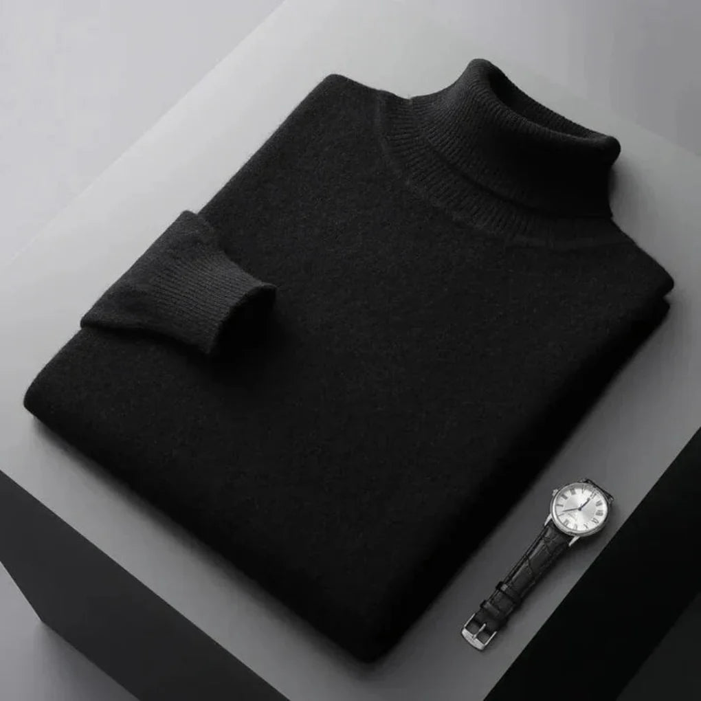 Men’s Knit Turtleneck Sweater – Refined Winter Layer