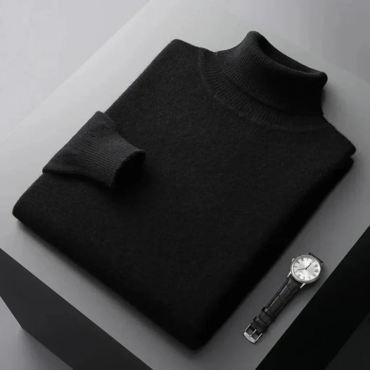 Men’s Knit Turtleneck Sweater – Refined Winter Layer