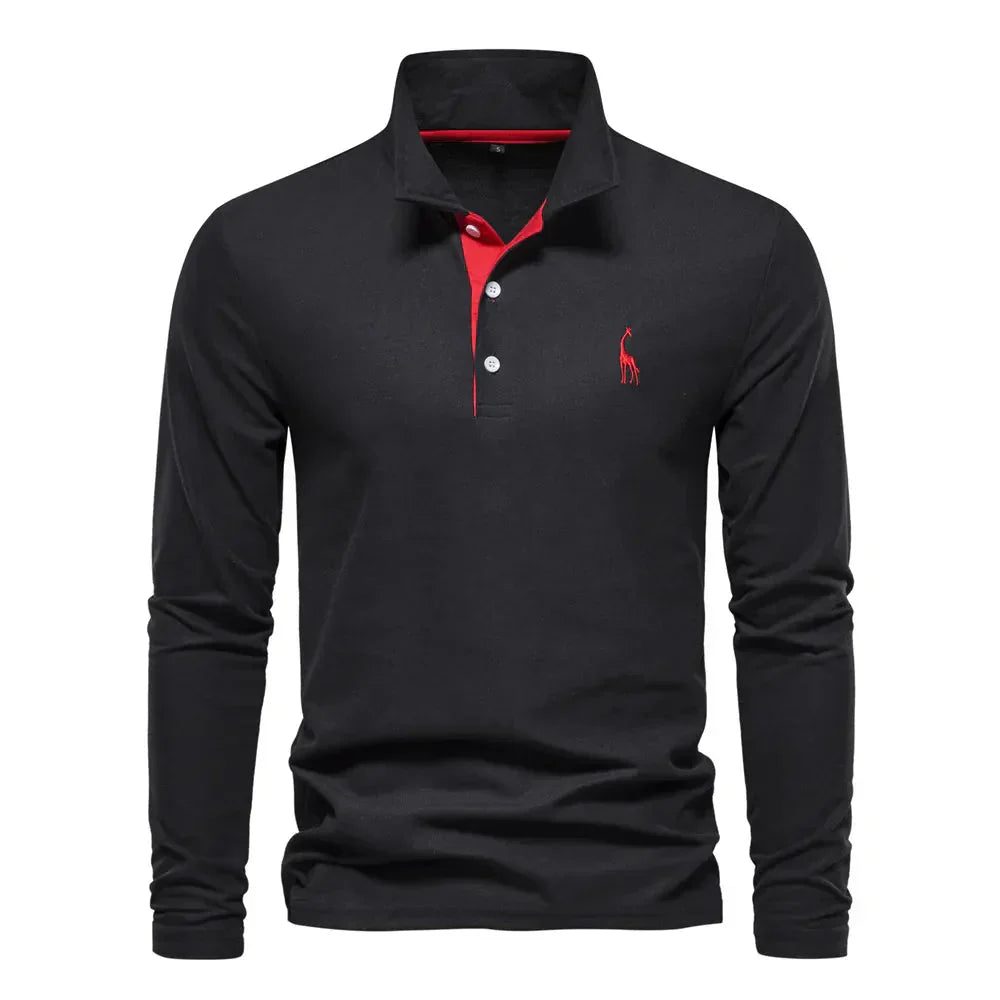 Bastian – Long Sleeve Polo for men