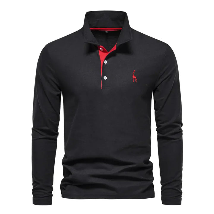 Bastian – Long Sleeve Polo for men