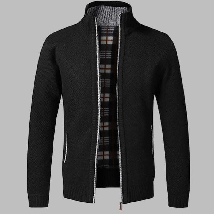 Stylish Zipper Knit Sweater for Men